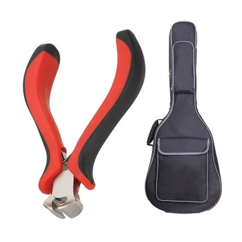 

1Pcs 40/41 Inch Guitar Bag Carry Case Waterproof Backpack & 1 Set Guitar Fret Puller Protect Fretboard Steel Plate Kit