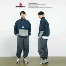 ByteHare Play Drug Bureau оригинальные ребристые ткани свободные мужские эластичные талии Харлан трикотажные повседневные брюки закрывают рот брюки