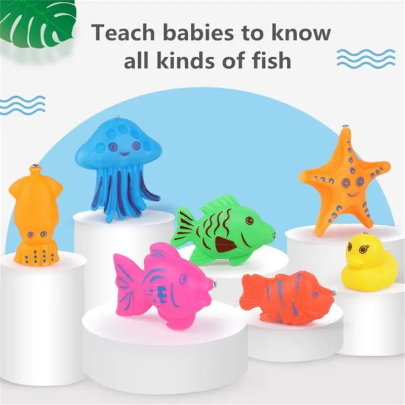Новинка! Набор игрушек для рыбалки с сюрпризом, индукционный светильник, магнитная игрушка для рыбалки, вечерние Игрушки для мальчиков и девочек R7RB