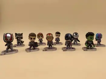 

Avengers Captain America Iron Man War Machine Ant-Man Thor Hulk Black Widow Rocket Raccoon PVC Action Figure Model Toy Doll Gift