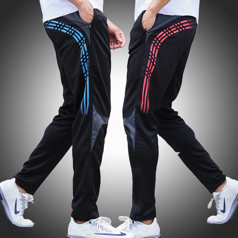 

Plus Velvet Athletic Pants MEN'S Trousers Autumn Thin Loose-Fit Football Training Running Quick-Dry Legs Skinny Casual Pants