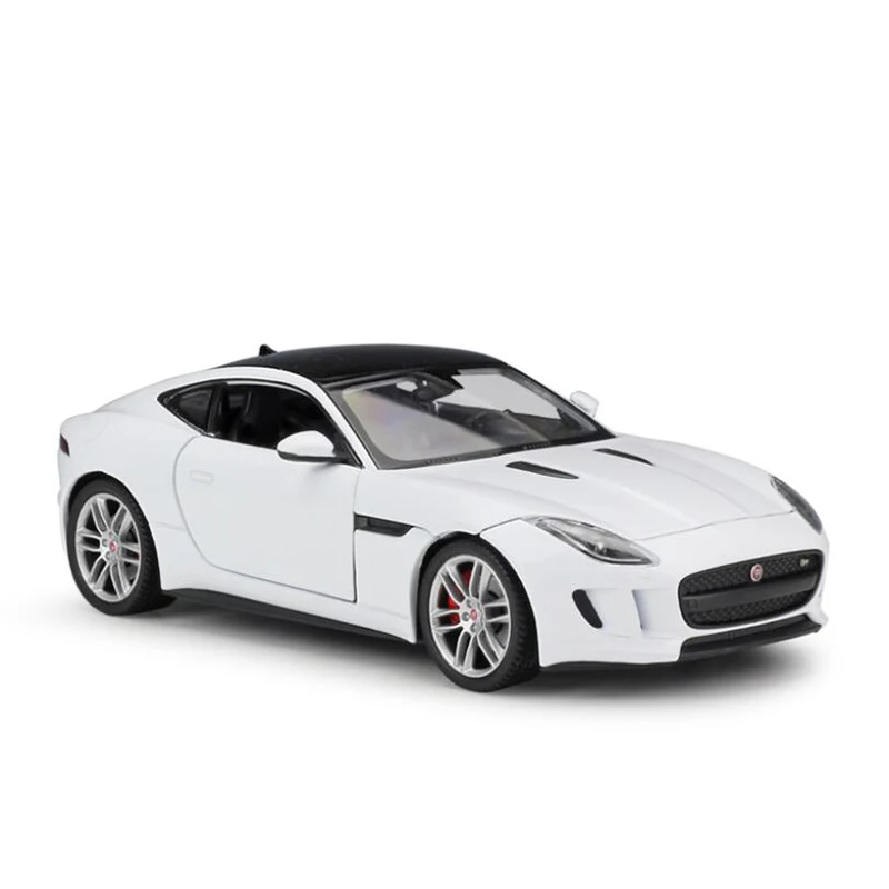 1/24 соотношение JAGUAR F-type Coupe имитация сплава литье под давлением Классическая коллекция игрушечная мебель модель автомобиля подарок на день рождения - Цвет: Белый