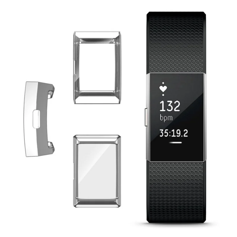 Спортивные часы защитный чехол 2 легкий ТПУ наручные экран протектор Крышка Аксессуары Для Fitbit зарядки защитный чехол