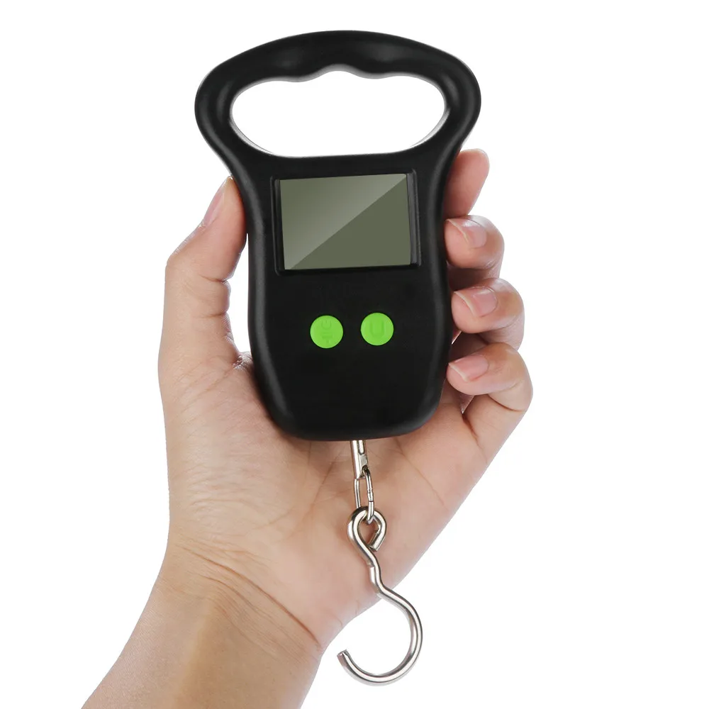 Mini Portable Digital Scale Electronic Handheld Kitchen Scales Suitcase Luggage Fish with Backlit LCD Display |