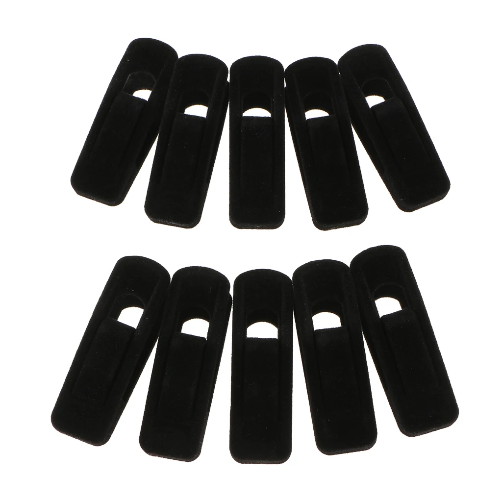10pieces Velvet Anti-slip Flocked Clothes Clips/Clothespins/Clothing Clamps Pants Hangers