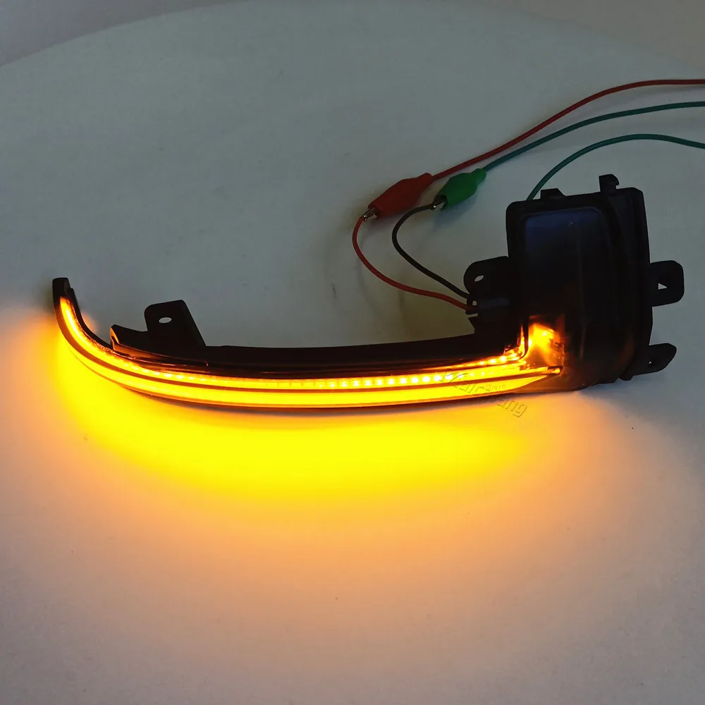 Hacreyatu dinamiche indicatori di direzione una coppia specchio luci led per Audi A3 8P A4 B8 A5 S5 RS3 RS4 RS5 (B8 (giallo-trasparente
