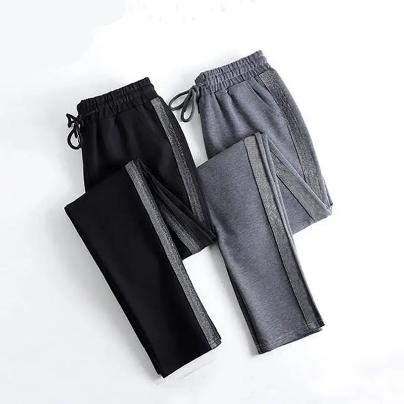Sweatpants for women baggy 2020 korean style summer high waist loose sweat joggers Women's casual harem pants capri woman black Sweatpants for women baggy 2020 korean style summer high waist loose sweat joggers Women's casual harem pants capri woman black