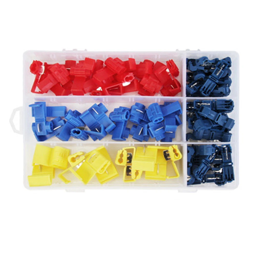 85PCS T type Cable Connection Jacket Boxed Flexible Wire Terminal