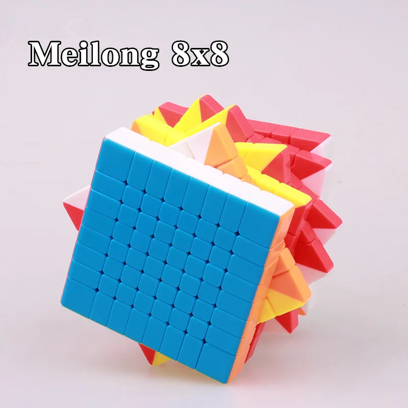 MOYU Meilong 8x8x8 Магический скоростной Куб 8 слоев stickerless cubo Magico Cubing классная головоломка кубики профессиональные игрушки для детей