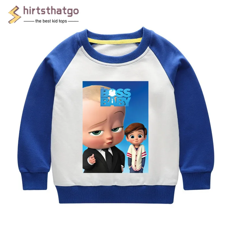 Little Boy and Girl BOSS BABY Pattern Hoodies Sweatshirts Kid Cotton Pullover Tops Autumn Black Friday Gift