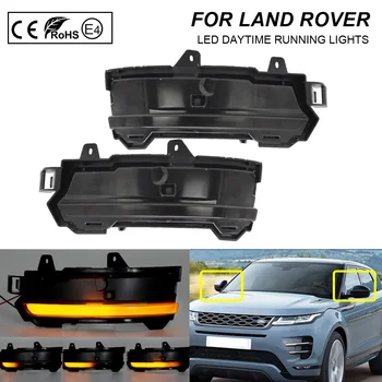2XFor Land Rover Range Rover Evoque Velar Discovery Sport Dynamic Sequential LED Side Mirror Blinker Indicator Turn Signal Light
