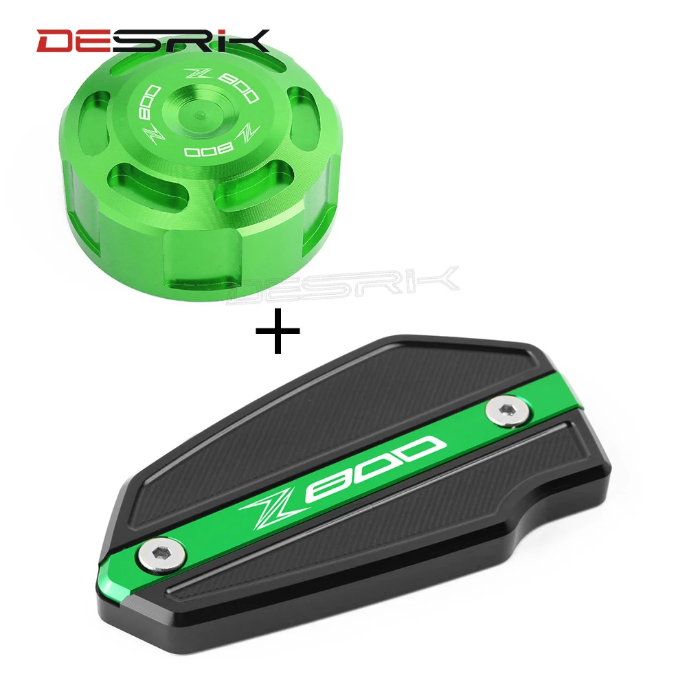 

Motorcycle CNC Front & Rear brake Fluid Cylinder Master Reservoir Cover Cap For Kawasaki Z800 Z 800 2013 2014 2015 2016