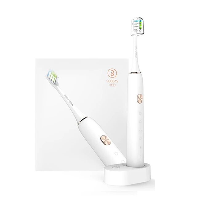 X3 BAI Xiaomi Mijia sonic Электрический Зубная щётка Soocas X3/X5 Модернизированный взрослых Водонепроницаемый ультразвуковая Автоматическая Зубная щётка USB Перезаряжаемые - Цвет: X3 BAI