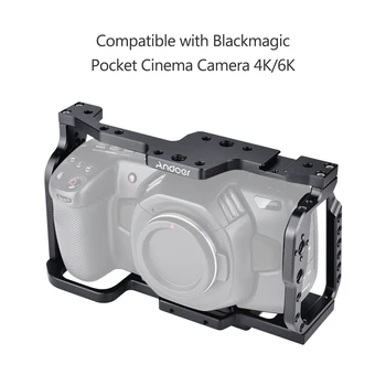 

Stabilizer Camera Cage Aluminum Alloy with Quick Release Plate Cold Shoe Mount 1/4 Inch 3/8 Inch Screw Holes Mounting Adapter