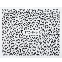 1 шт леопардовая печать наклейки фольги дизайн ногтей сексуальные амулеты лак слайдер наклейка для бумага для маникюра