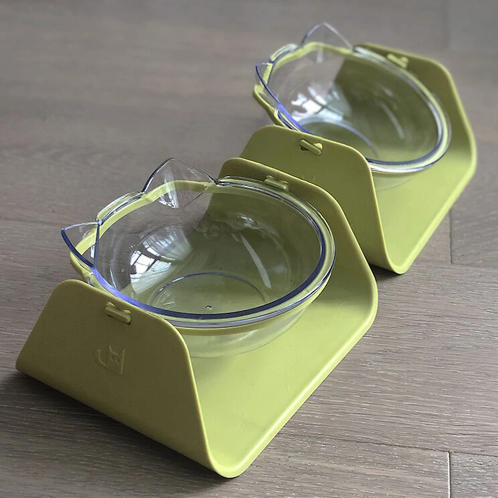 

1pcs 15 Degree Adjustable Pet Feeder Bowl Dog Cat Adjustable feed bowl Waterer Feeding Food Pet Dog Dish Feeders Tableware
