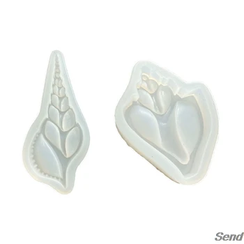 

Crystal Epoxy Resin Mold Silicone Shell Conch Mould Keychain Pendant Making Tool T4MD