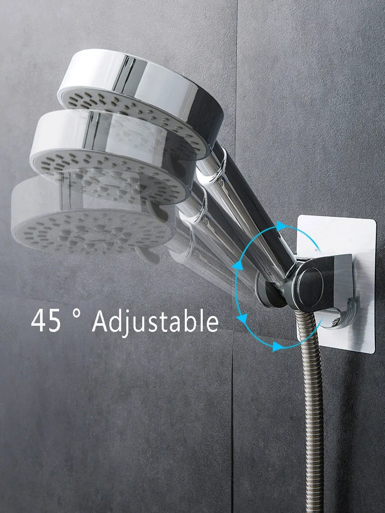 

Adjustable handheld shower bracket household bathroom shower base from punch flower is aspersed fixed bridge
