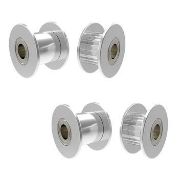 

1Pcs Aluminum GT2 7mm Width 36 Tooth Teeth/Smooth 2GT Timing Idler Pulley Double Bearing For 3D Printer Bore=3mm/4mm/5mm/6mm