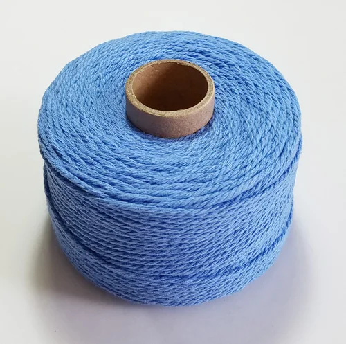 Цветная хлопковая веревка 80 м/рулон бечевки веревки для макраме нить для упаковки подарков вечерние аксессуары для свадебных украшений DIY - Цвет: sky blue