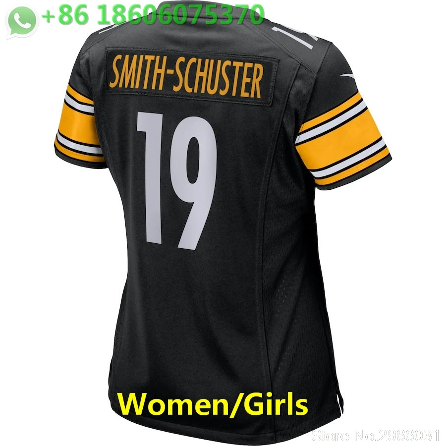 A+++ качественная женская майка JuJu Smith-Schuster 19 Ryan Shazier 50 Питтсбург - Цвет: for women