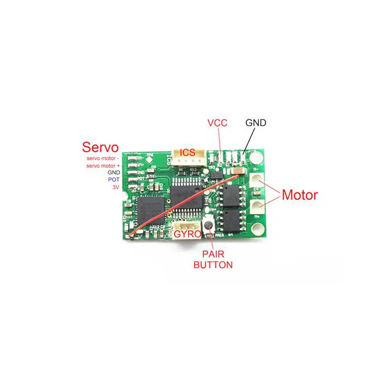 Dasmikro 2.4g Kyosho Asf Compatible Mainboard Built-in Brushed Esc 