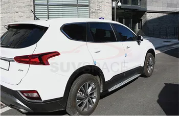 

Side step fits for Hyundai Santa Fe ix45 2019 2020 running board nerf bar 2Pcs left right Aluminium side step side pedal stairs