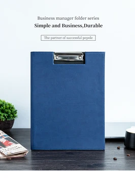 

A4 Document Folder PU Leather Office School Supply file folder