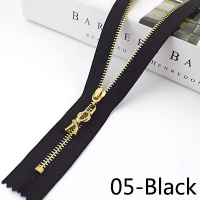 05-Black Meetee 5/10 шт. 20 Вт, 30 см 3# металлическая молния с закрытым концом DIY сумка кошелек швейной по индивидуальному заказу аксессуар, на молнии, цвет белый жакеты, застежки - Цвет: 05-Black