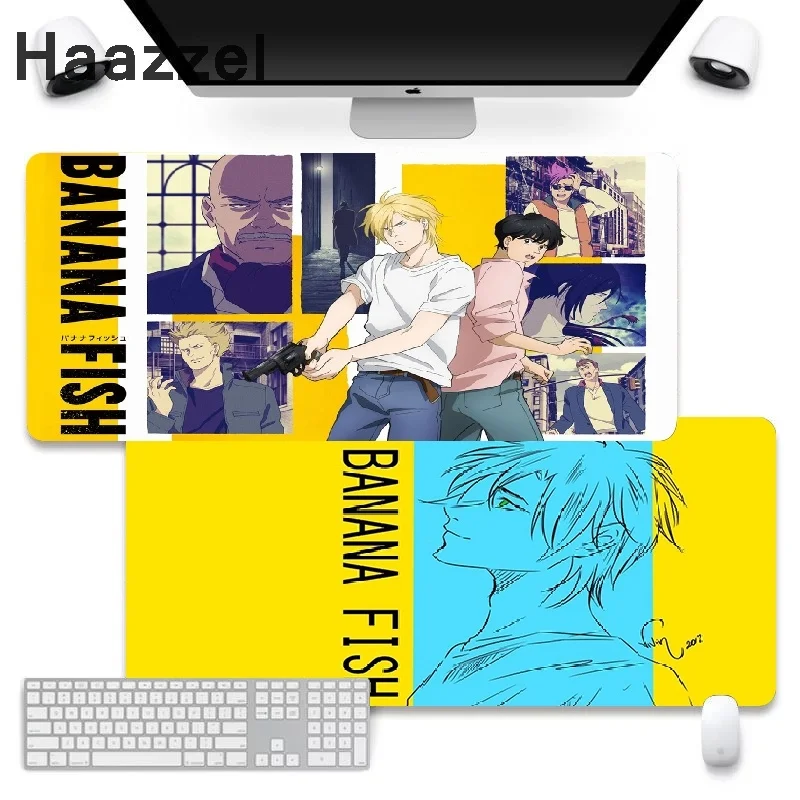 Банановая рыба коврик для мыши художественные настольные коврики офисный