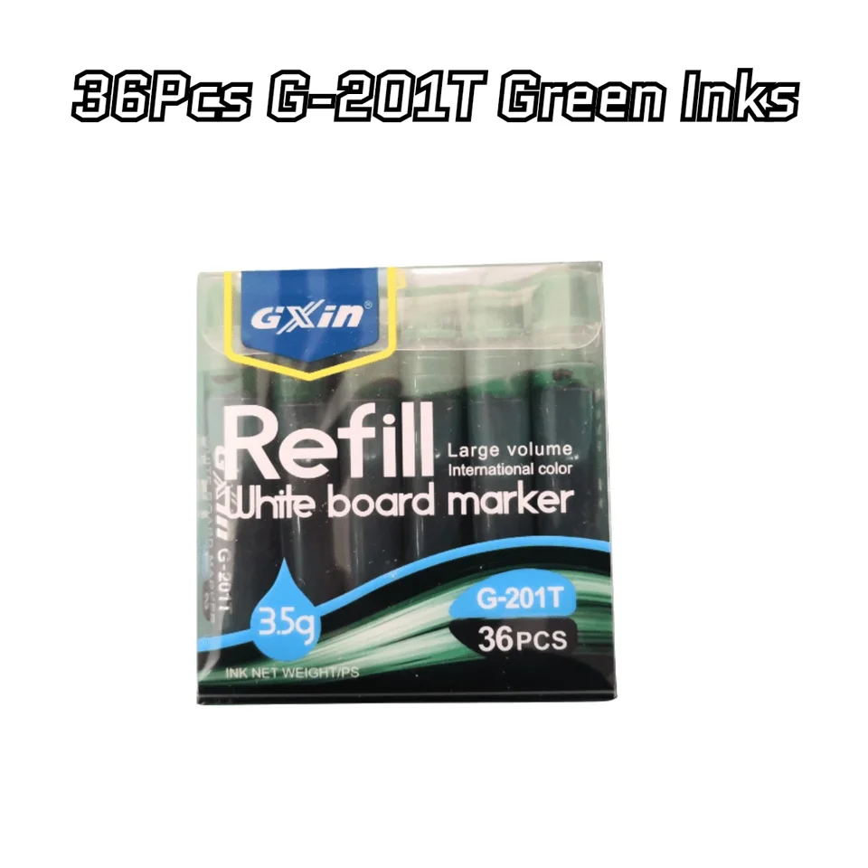 GXIN G201T 36Pcs Dry Erase Marker Refills for Office Supplies