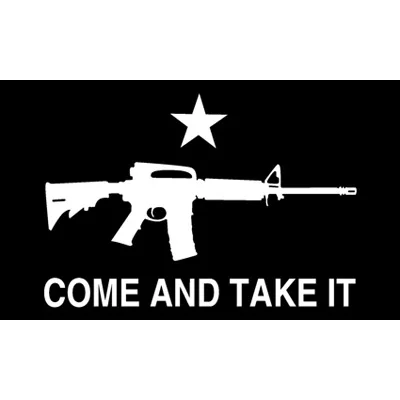 Come And Take It GUN Flag Texas Gonzales NRA flags Texas Revolution  Military Spartan 3x5feet - AliExpress