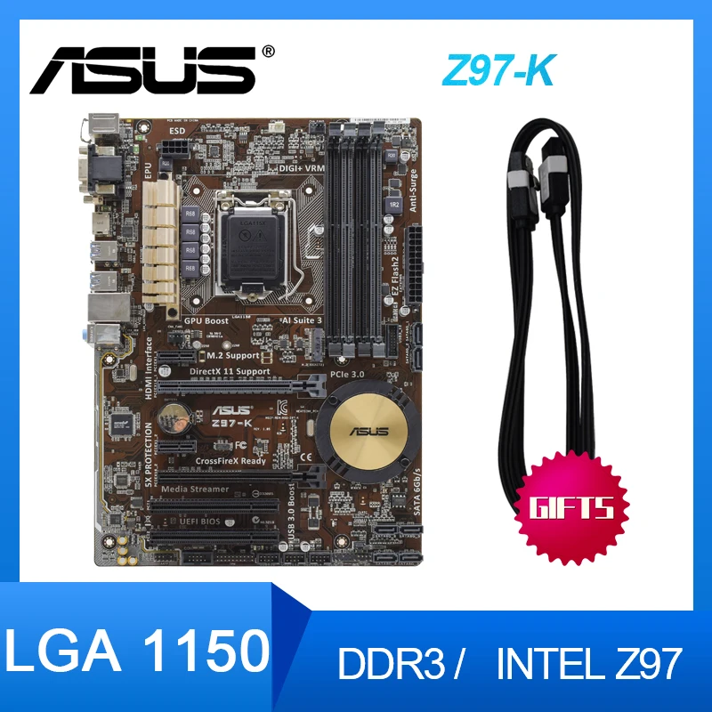 Asus Z97 Kデスクトップマザーボードlga 1150 Ddr3 Usb2 0 Usb3 0 32ギガバイトi3 I5 I7 Cpu Z97 オリジナルpcマザーボード マザーボード Aliexpress Asus Z97 Kデスクトップマザーボードlga 1150 Ddr3 Usb2 0 Usb3 0 32ギガバイトi3 I5 I7 Cpu Z97 オリジナルpcマザーボード マザーボード Aliexpress