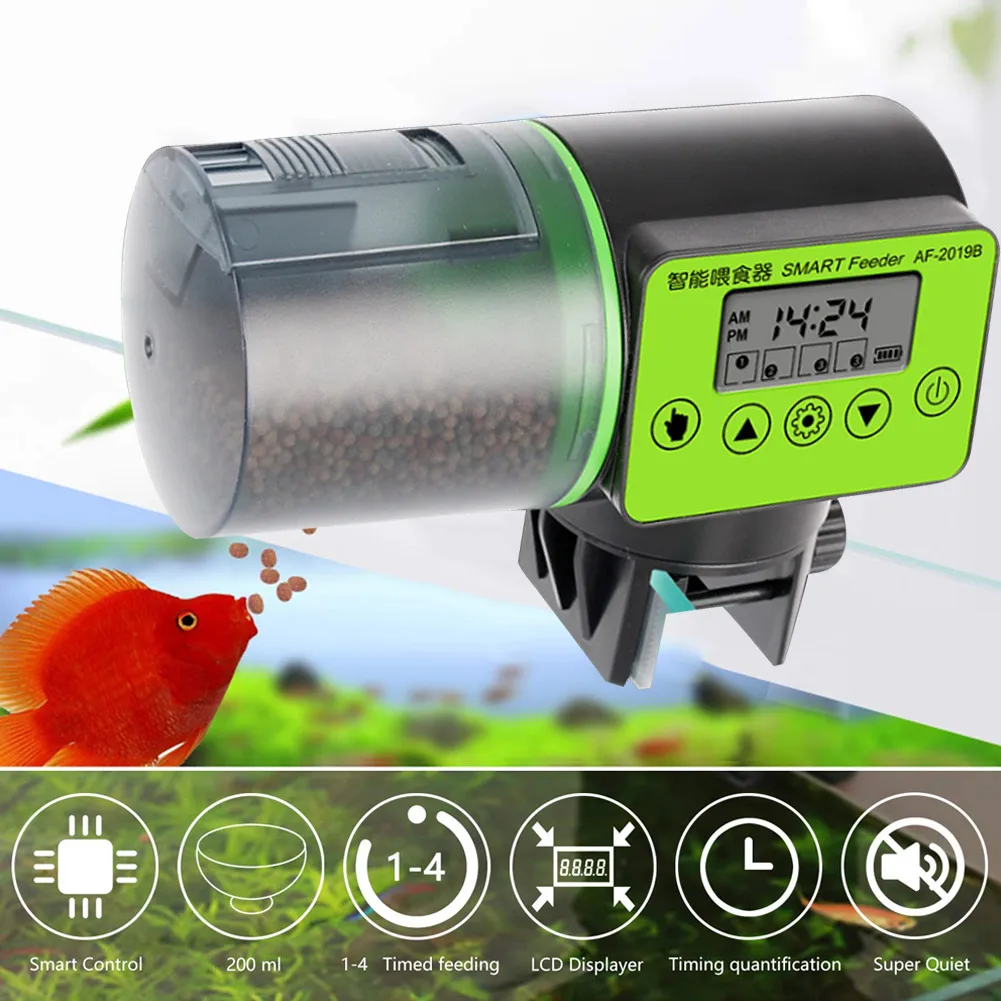 Automatic Fish Feeder Electric Auto Fish Feeder Aquarium Food