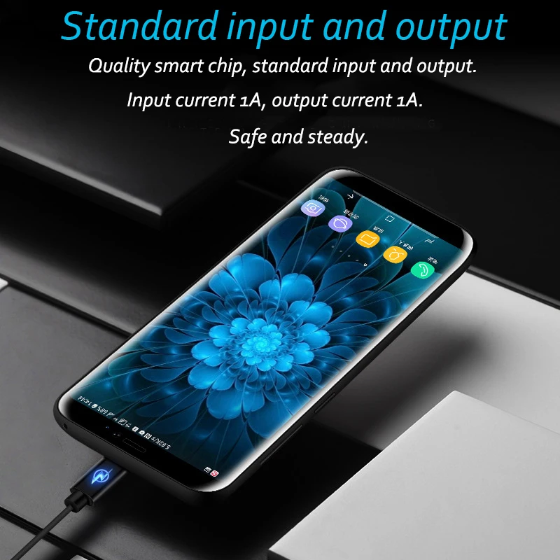 Для samsung Galaxy S8 Plus чехол для зарядки питания 5000 мАч ультра тонкий Быстрый Чехол для зарядного устройства для samsung S8 чехол для зарядного устройства 4000 мАч