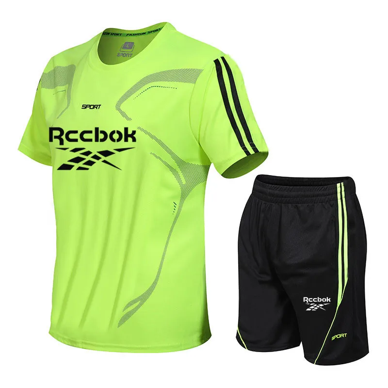 

Men Compression Set Running Tight Quick Dry Fitness Tshirt Leggings Gym Sport Sets Running Short Sleeve Set Sportswear