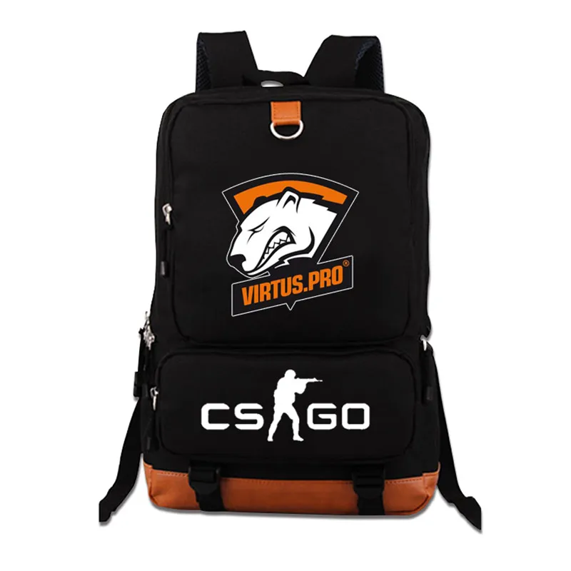 Top Quality Virtus.pro Team Fnatic DOTA 2 CS CSGO Teenagers Printing Backpack Student Laptop School Bag Mochila Feminina | Багаж и сумки