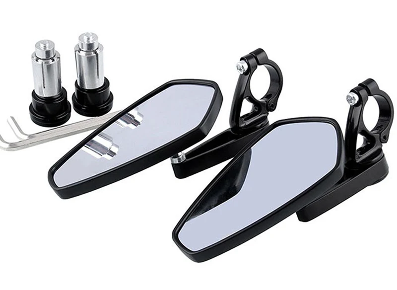 1 Pair 22mm 7/8" Universal Motorcycle Rearview Mirror Aluminum Handle Bar End Side Rearview Mirror Motorcycle Accessories