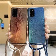 Crossbody Case For OPPO Reno 5 Pro 2Z 4Z 4 Realme 7 X7 X50 A5 A9 2020 Find X3 Lite Necklace Lanyard Strap Cord Chain Snake Cover