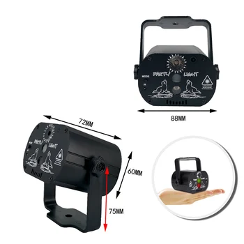 

HOT 60 Pattern Mini Stage Light Lasers LED Pattern Projection Lamp For Birthday Wedding Party Bar Ktv NDS66