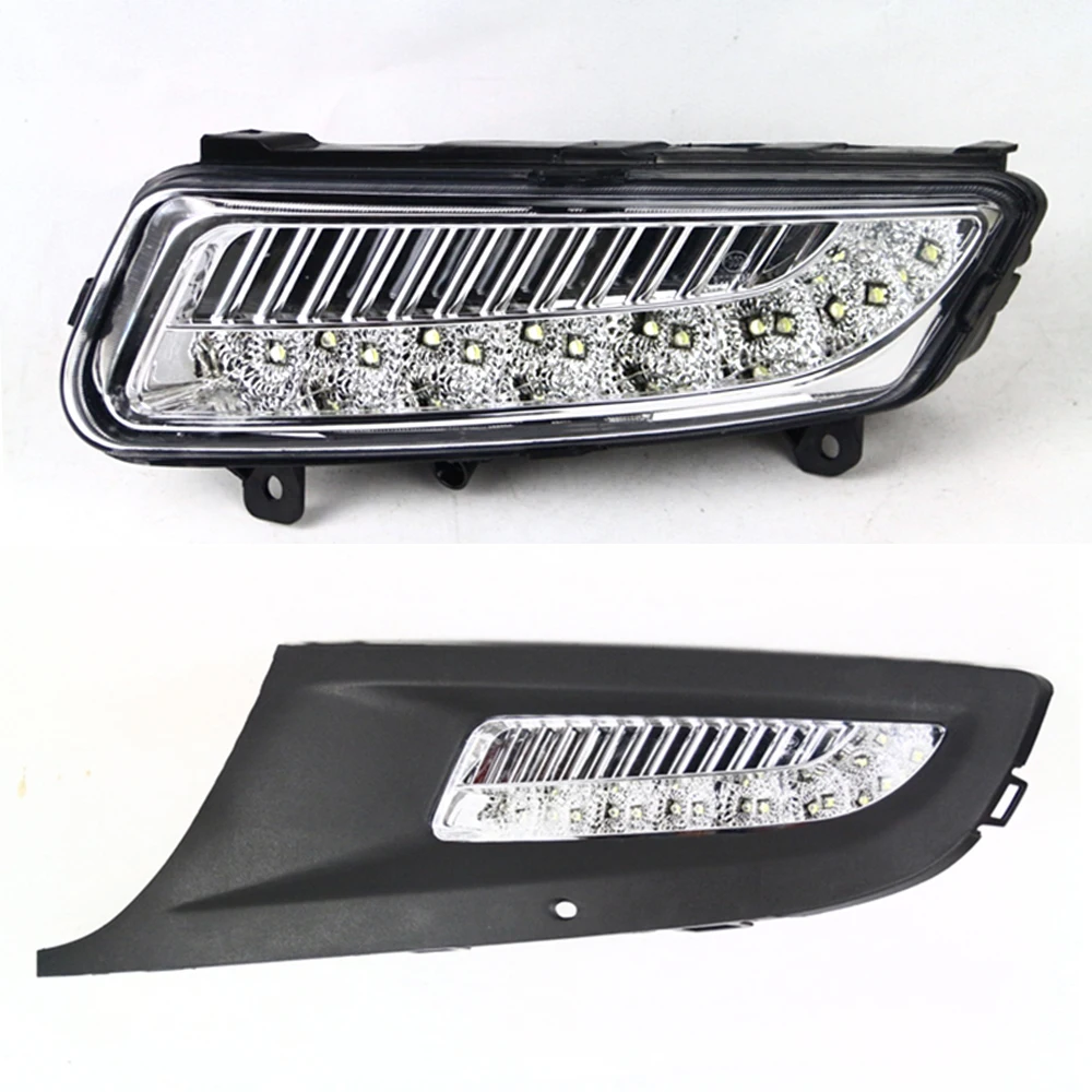 CSGJMY 1 набор Автомобильный светодиодный DRL Габаритные огни дневного света 12v ABS