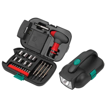 

Car Tools Set Car Emergency Tool Box Portable Repair Tool Kit with Flashlight Multifunction JDH99