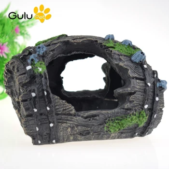 

Aquarium Fish Tank Landscaping Resin Crafts Shrimp Fish House Antique Wine Barrel Decoration
