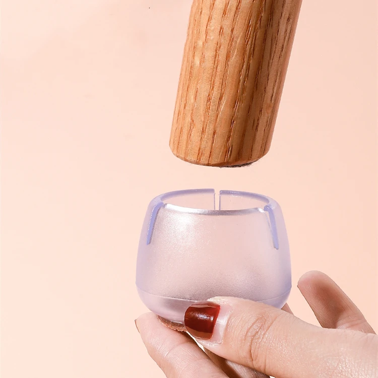 4pcs Furniture Table Feet sofa Pads Protection rubber Non-slip Thicken PVC Wear-resistant Chair Leg Caps Wood Floor Protectors