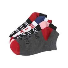 Kuulee/4 шт.; повседневные Мягкие хлопковые носки унисекс; стильные носки с надписями на английском языке; носки высокого качества