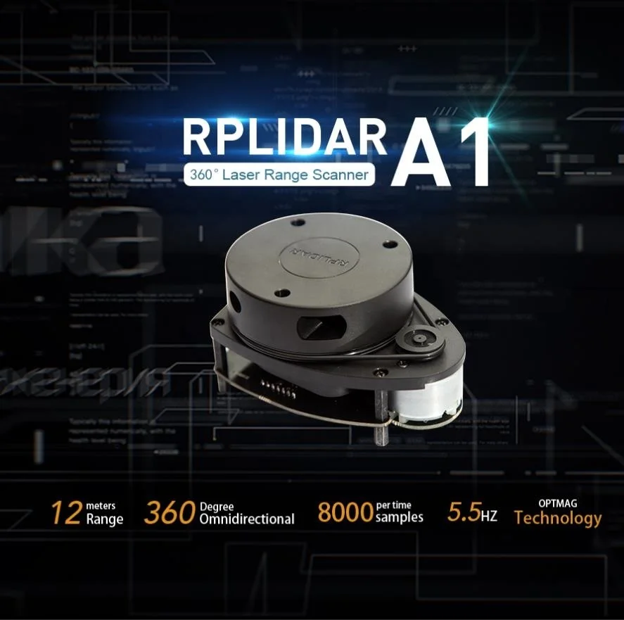 Лазерный сканер Slamtec RPLIDAR A1M8 12 метров радиуса 360 градусов|Комплекты умного дома| |