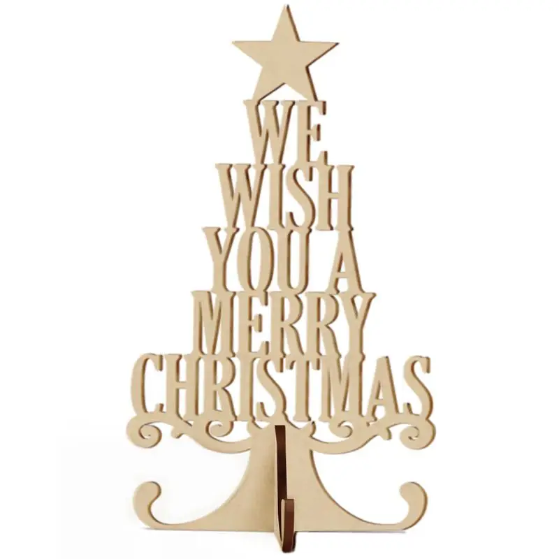 Мода-Have Yourself a Merry Little Christmas Holly деревянная доска дизайн Висячие Sign-20.3X10.8X0.8cmChristmas елочные украшения