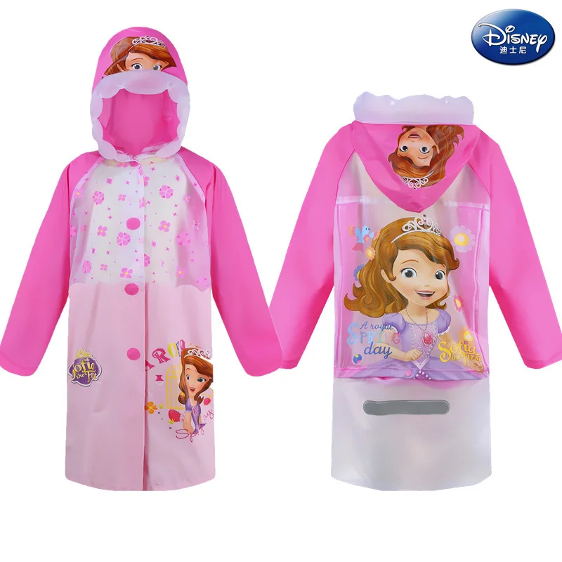 Disney плащ дети мультфильм "София" Холодное сердце Эльза и Анна с Микки Маусом, Детская Пижама с человеком-пауком; для девочек непромокаемые пончо непромокаемая одежда для мальчиков, костюм-дождевик