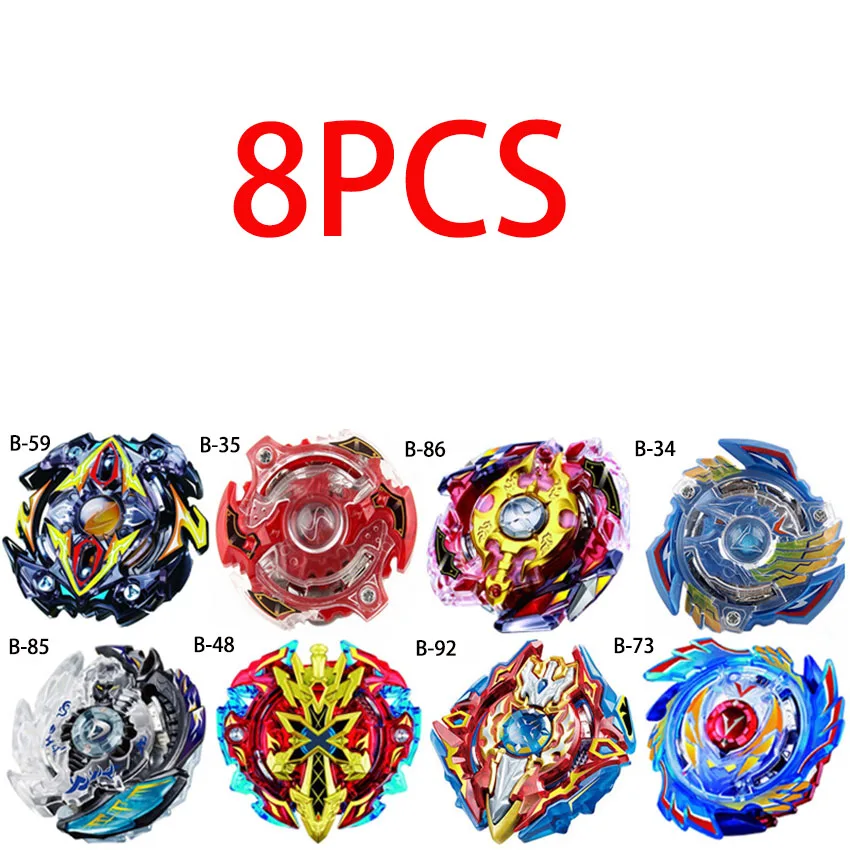 Новая комбинация Beyblade Burst набор игрушек Beyblades Арена Bayblade Metal Fusion 4D с пусковым устройством спиннинг топ игрушки - Цвет: 8pcs