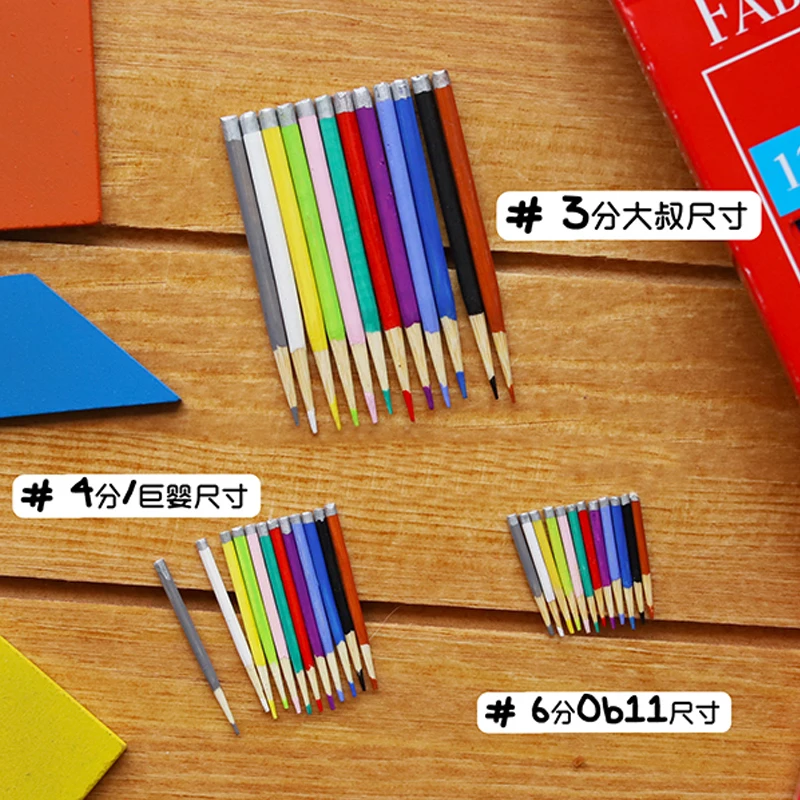 

D03-P035 children handmade toy 1/6 1/3 1/4 Doll Accessories BJD/SD doll Photo props colorful pencil 1pcs